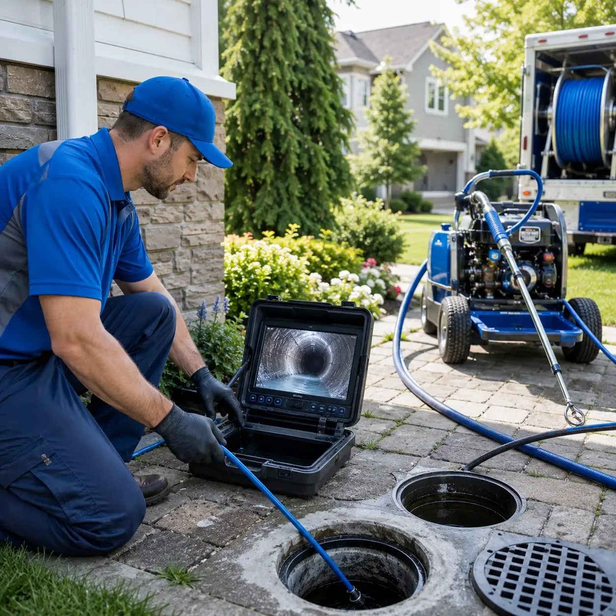 Outdoor drain cleaning professionals serving Georgetown, PA
